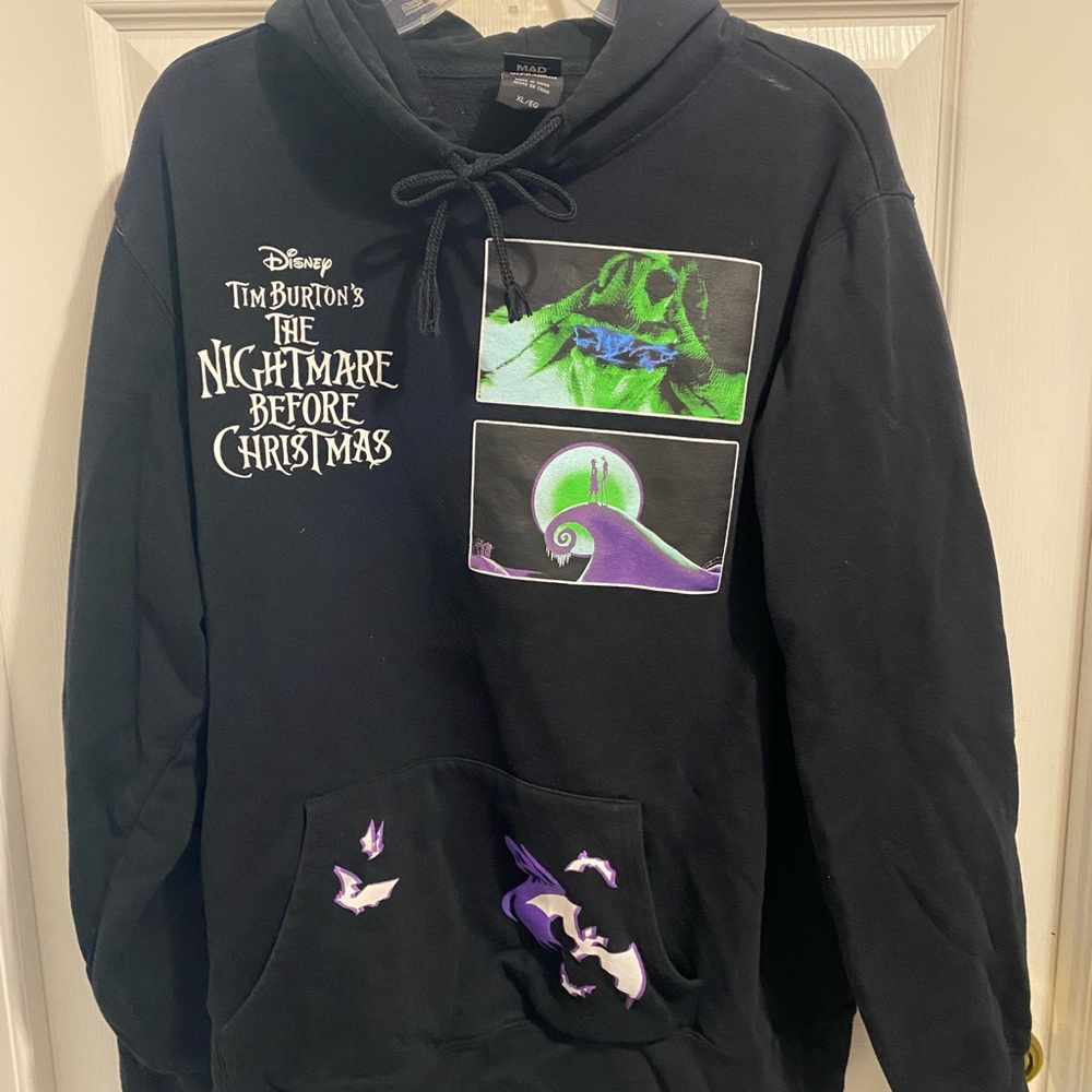 Disney Black and Purple Hoodie- The Nightmare Before Christmas